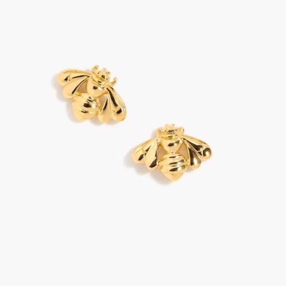 J. CREW Demi-fine 14k Gold-Plated Bee Studs - Picture 6 of 7
